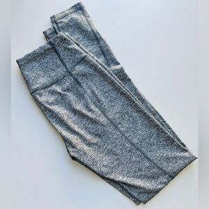 EUC Victoria’s Secret heather gray leggings with drawstring.